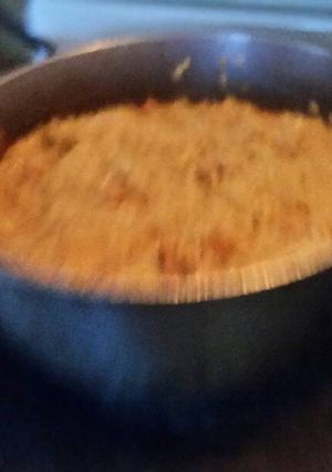Una foto de Arroz con garbanzos manposteado
