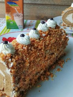 Foto resep Mocca Nougat Rollcake