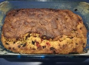 Una foto de Budín de calabaza de castilla con chips de chocolate