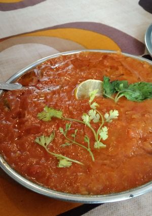 A picture of आलू और टमाटर की रसीली सब्जी.
