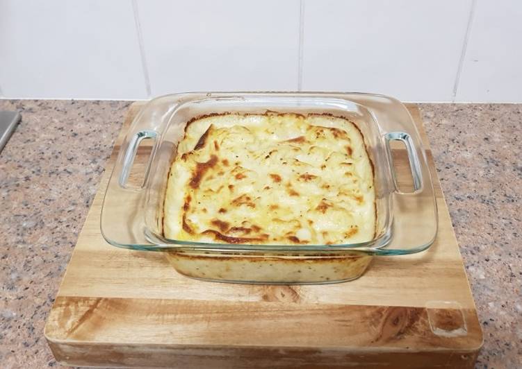 Simple Way to Make Homemade Cheesy Baked Cauliflower