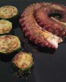 Pulpo con Calabacín a la Plancha con Emulsión Cítrica de Lima y Orégano
