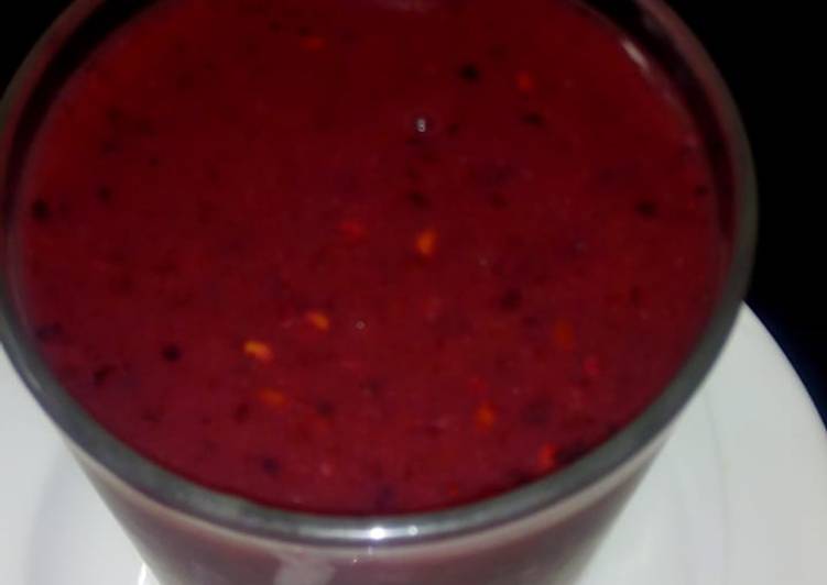 Step-by-Step Guide to Make Quick Mixed berry or raspberry juice