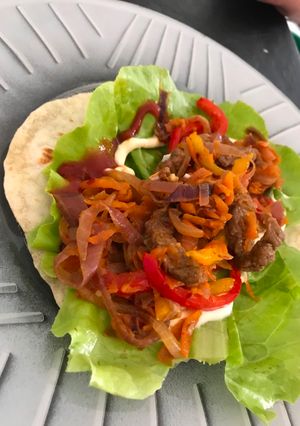 Una foto de Fajitas fáciles y sabrosas🌮🌯