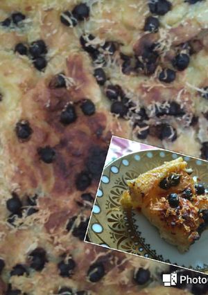 Foto resep Bread pudding chocochip n chesse