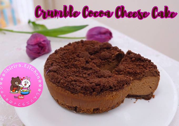 Cocoa Crumble Cheese Cake (Baked) yummy 😋
