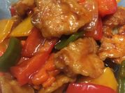 Hình ảnh của thịt gà xào chua ngọt