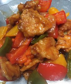 thịt gà xào chua ngọt