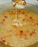 Sopa de fideos y verdura