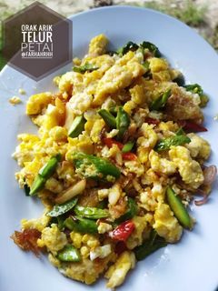 Foto resep Orak Arik Telur Petai