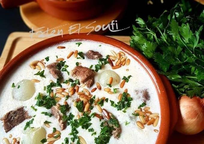 Simple Way to Prepare Perfect Lebanese_lamb_cooked_in_yogurt #Shakriya_laban_emmo