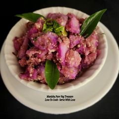 A picture of Purple Sweet Potato Sabzi.
