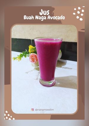 Foto resep Jus Buah Naga Avocado