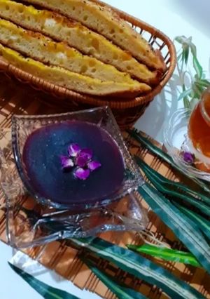 عکسی از دستور مارمالاد لبوی خوشمزه من 😋😍 نان بربری با خمیر همه کاره 2×1 رسپی