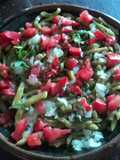Ensalada de nopales mansos con verduras y queso marinado en tequila las Correa del Ocote