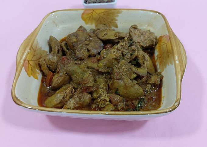 Recipe of Speedy Chicken liver masala