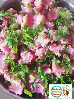 રતાળુ નું ફરાળી શાક - ફરાળી કંદ ની સૂકી ભાજી - પર્પલ કંદ નું ફરાળી શાક રેસીપી મુખ્ય ફોટો