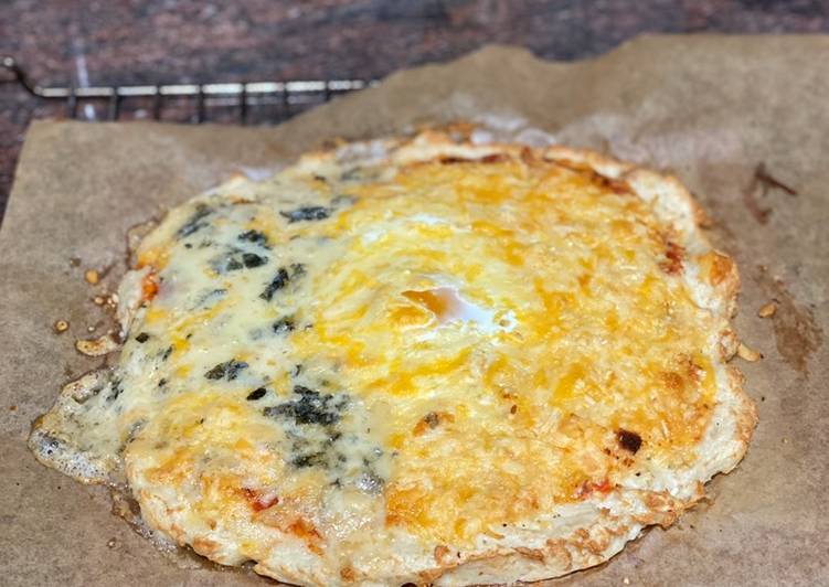 Pizza con base de pollo