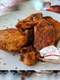 Una foto de Pollo al salmorejo rápido