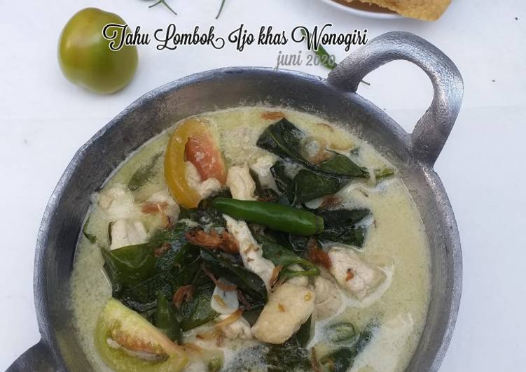 Resep 4.25 Tahu lombok ijo khas wonogiri Anti Gagal