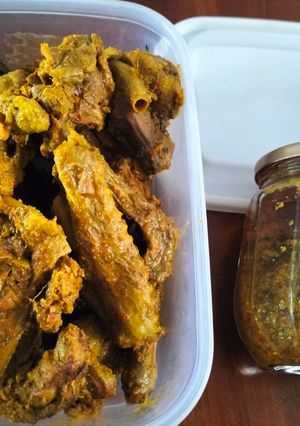 Foto resep Bebek ungkep empuk dan bumbu kuning