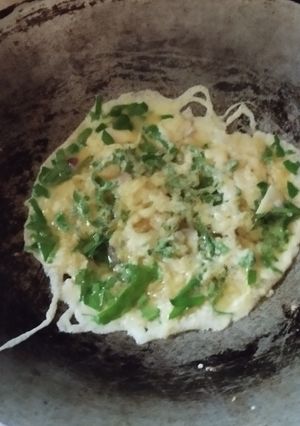 Foto resep Telor Dadar Daun Mlinjo/Godong SO