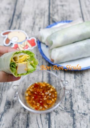 Hình của món Cuốn Chả Cá Phan Rang.