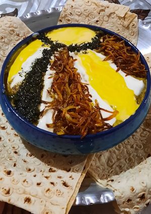 عکسی از دستور کشک و بادمجان