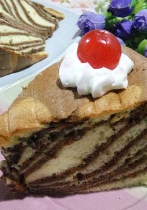 Foto resep Ogura Zebra Cake