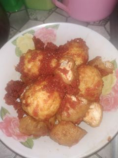 Foto resep Balado telur tahu