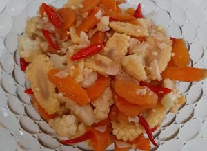 Foto resep Tumis warna (wortel,utren,bunga kol)