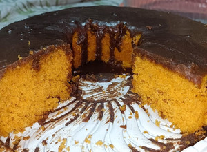 Una foto de Torta de zanahoria en licuadora molde 24 cm