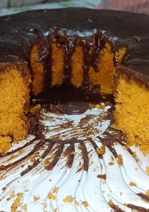 Una foto de Torta de zanahoria en licuadora molde 24 cm