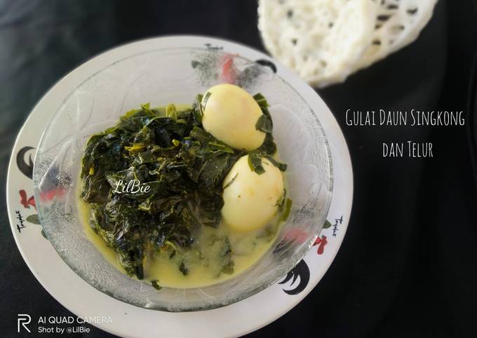 Resep Gulai Daun Singkong dan Telur, Bikin Ngiler