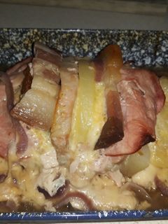 Tűzdelt karaj recept fotója