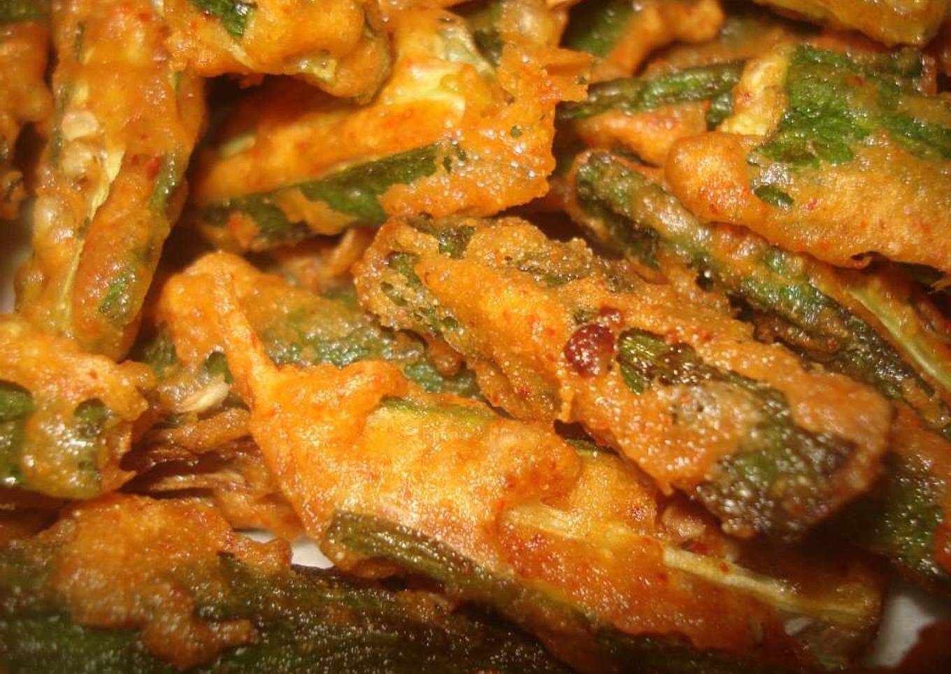 Simple crispy okra fry