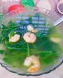 Canh rau mồng tơi nấu tôm