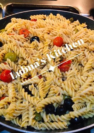 A picture of Fusilli with olive:.