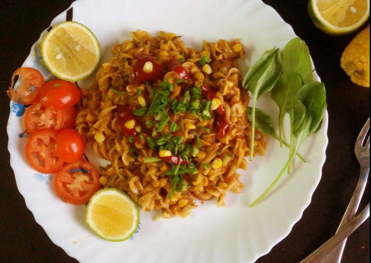 Recipe of Speedy Masala Corn pasta