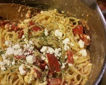 New Recipe Tomato  Feta Linguini Most Delicious