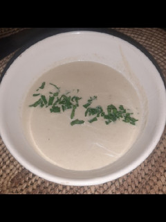 Una foto de Sopa crema de champiñones