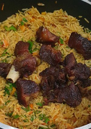 A picture of One pot rice dish.