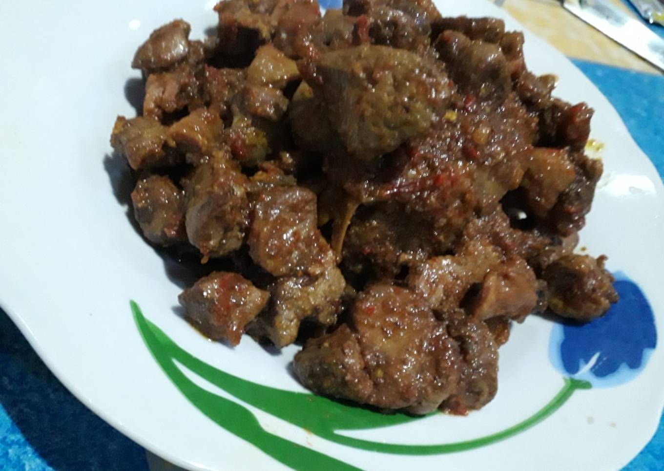 Rica rica hati dan ampela ayam