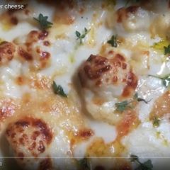 A picture of Cauliflower Cheese.