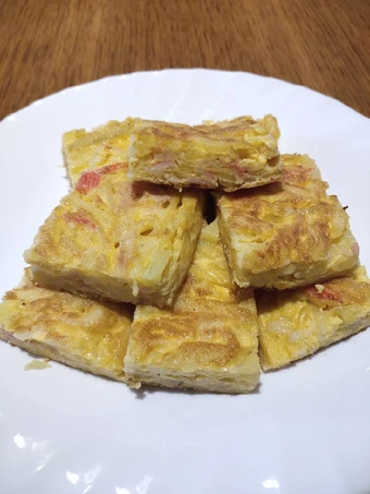 Easy Steps to Make Fried Egg with Potato and Crab Stick the  Makes Drooling You can take Joss in your mouth