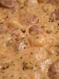 Sausage & Potatoes w/ Beer Sauce