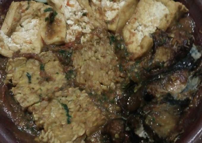 Resep Penyet panggangan tahu tempe, Bikin Ngiler