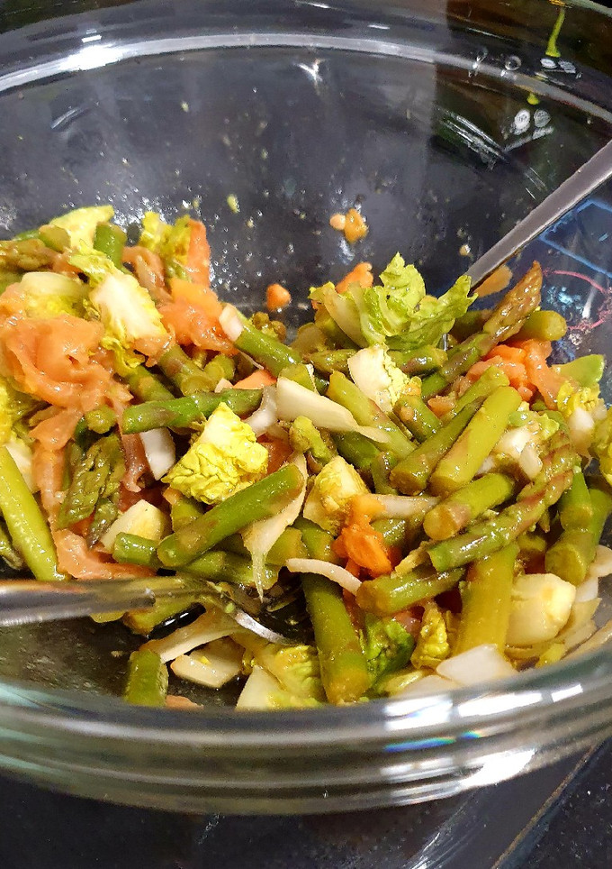 Una foto de Ensalada templada agridulce
