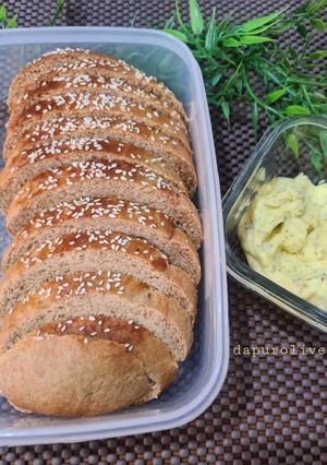 Foto resep Roti Gandum Praktis tanpa Ulen tanpa Mixer