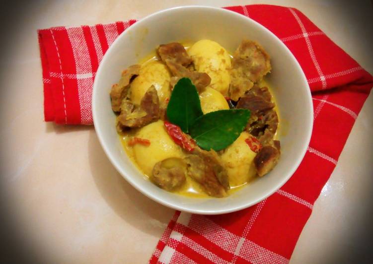 Resep Daging Telur Kuah Santan Terasi yang Harus Anda Coba